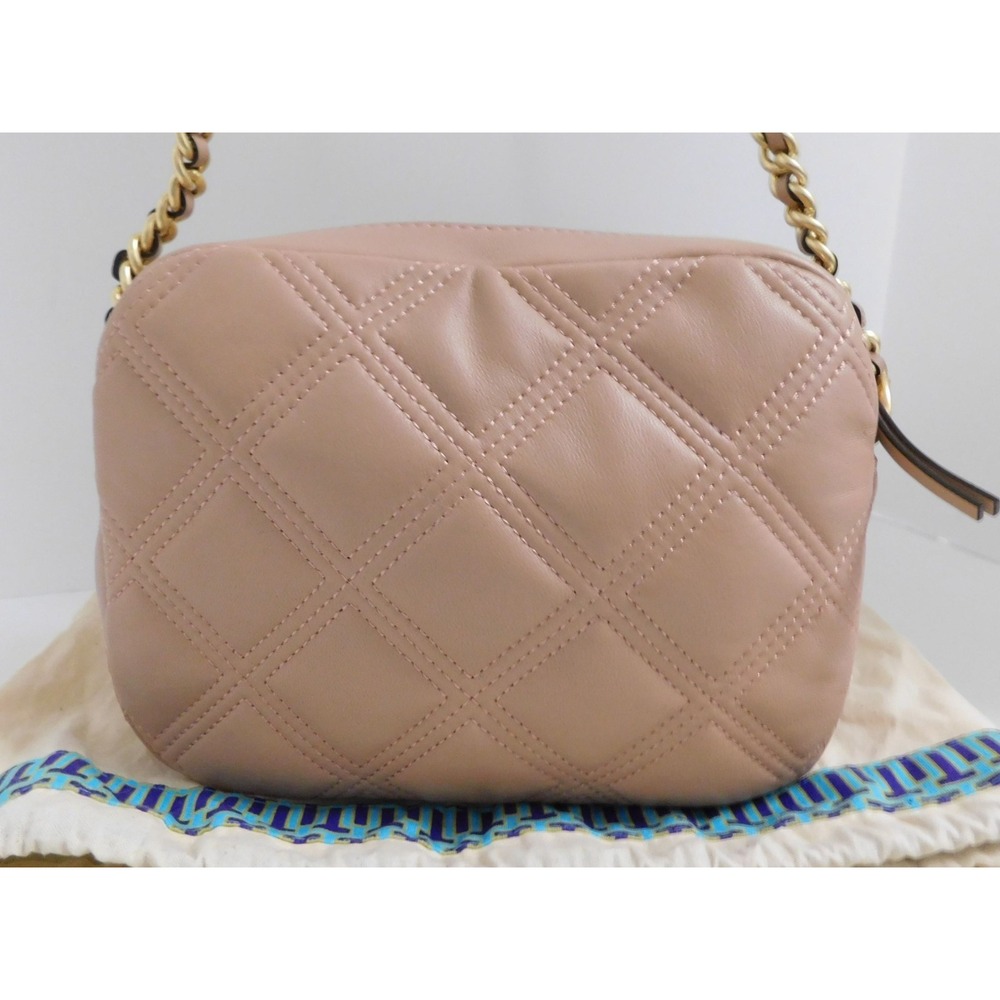 New Tory Burch Fleming Pink Quilted Camera Crossbody Shoulder‎ Bag NWOT - Picture 5 of 8